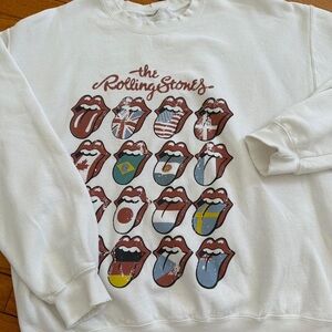 Urban Outfitters Rolling Stones Distressed Crew